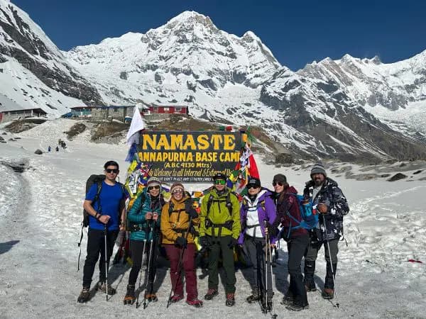 Annapurna Circuit trekking trail in Nepal